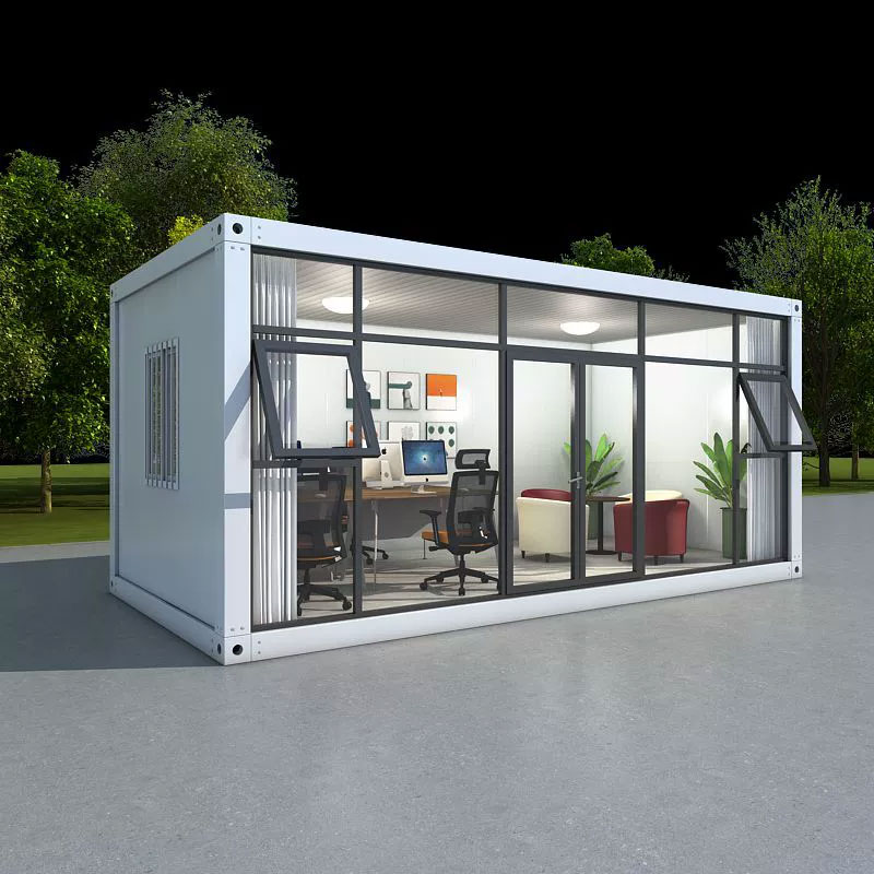 Casa contenitore con pannelli sandwich